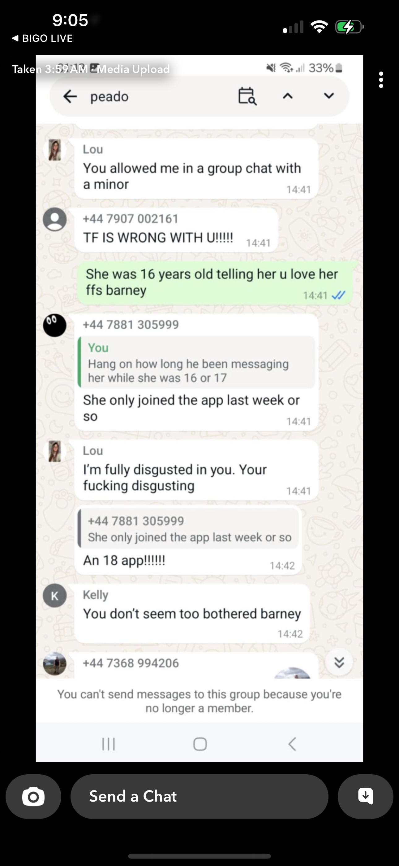 pnp barney being a nonce